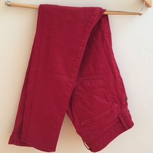 Easy Money red skinny jeans